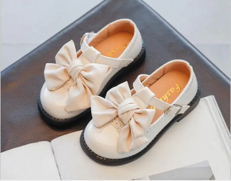 Children Princess Shoes for Girls Sandals Bowknot girls shoes Glitter Shiny Rhinestone Enfants Fille Female Party Dress Shoes