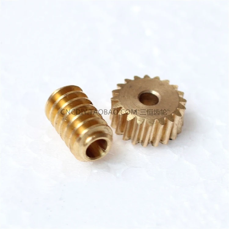 3D Printer Worm Gear Extrusion Head Gear Accessories Feeding 0.5M 24 Tooth Hole 3 Turbine