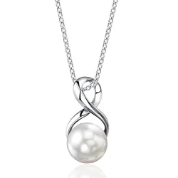 Huitan Simple and Elegant Imitation Pearl Pendant Necklace Women's Wedding Party Accessories Fashion Versatile Female Jewelry