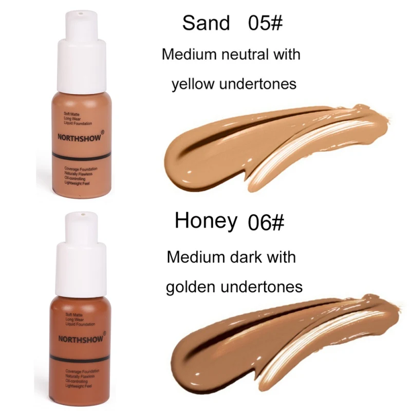 Soft Matte Liquid Foundation Light Cream Long Lasting Waterproof Face Makeup Full Coverage Natural Oil Control Concealer