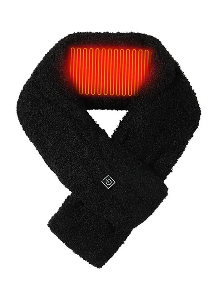 

Electric Heated Scarf with Neck Heating Pad USB Rechargeable Soft Washable Adjustable Heat Neck Wrap for Winter Outdoor Hiking S