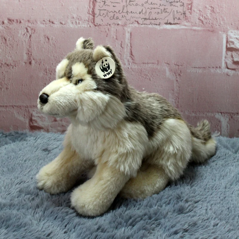 Simulation Wolf Dog Husky Puppy Plush Toy Stuffed Animals Doll Baby Kids Boy Girl children Birthday Gift Home Decoration Crafts