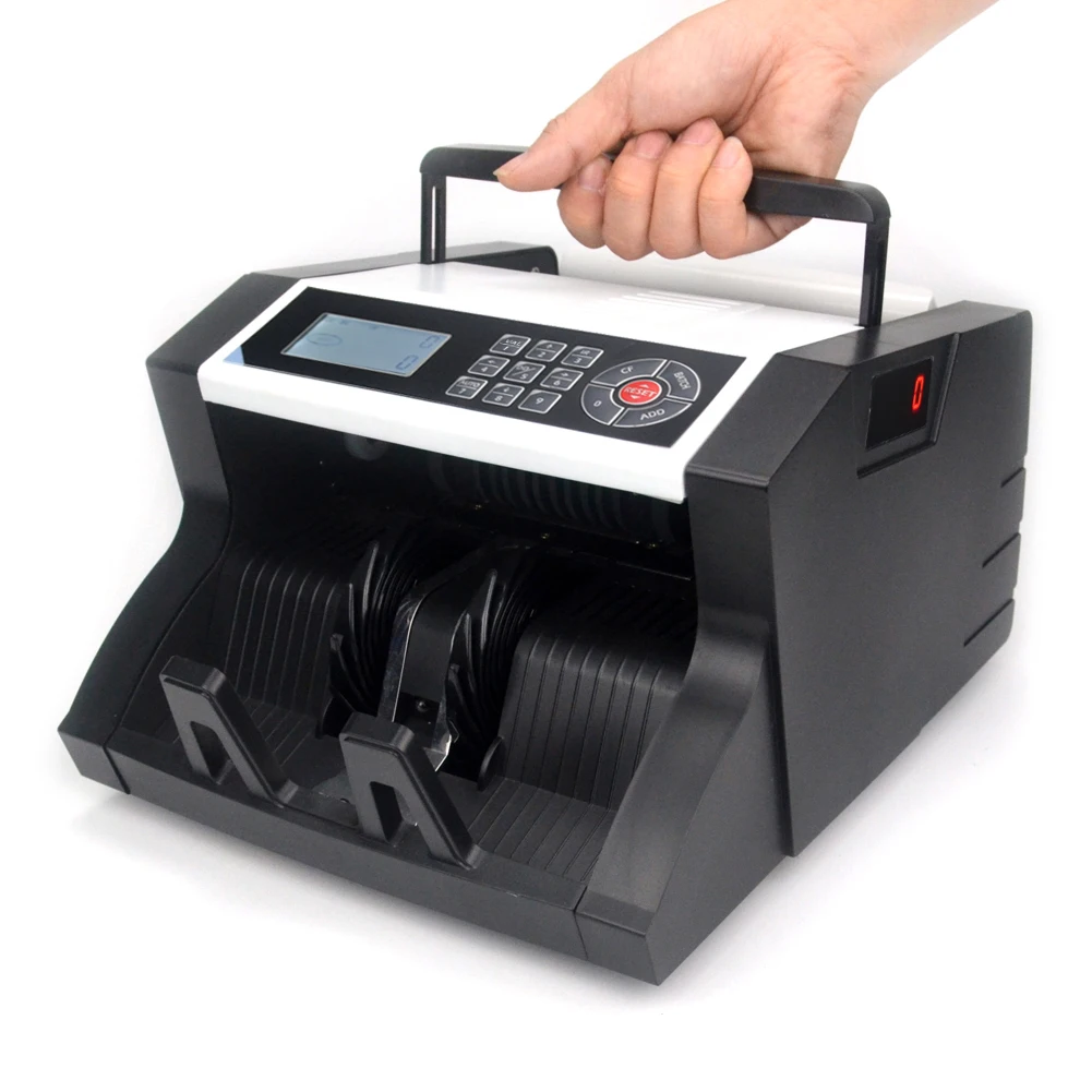 Bill Money Counting Machine UV/MG/MT/IR/DD Detection Automatic Banknote Cash Counter with Semi-Value Counting