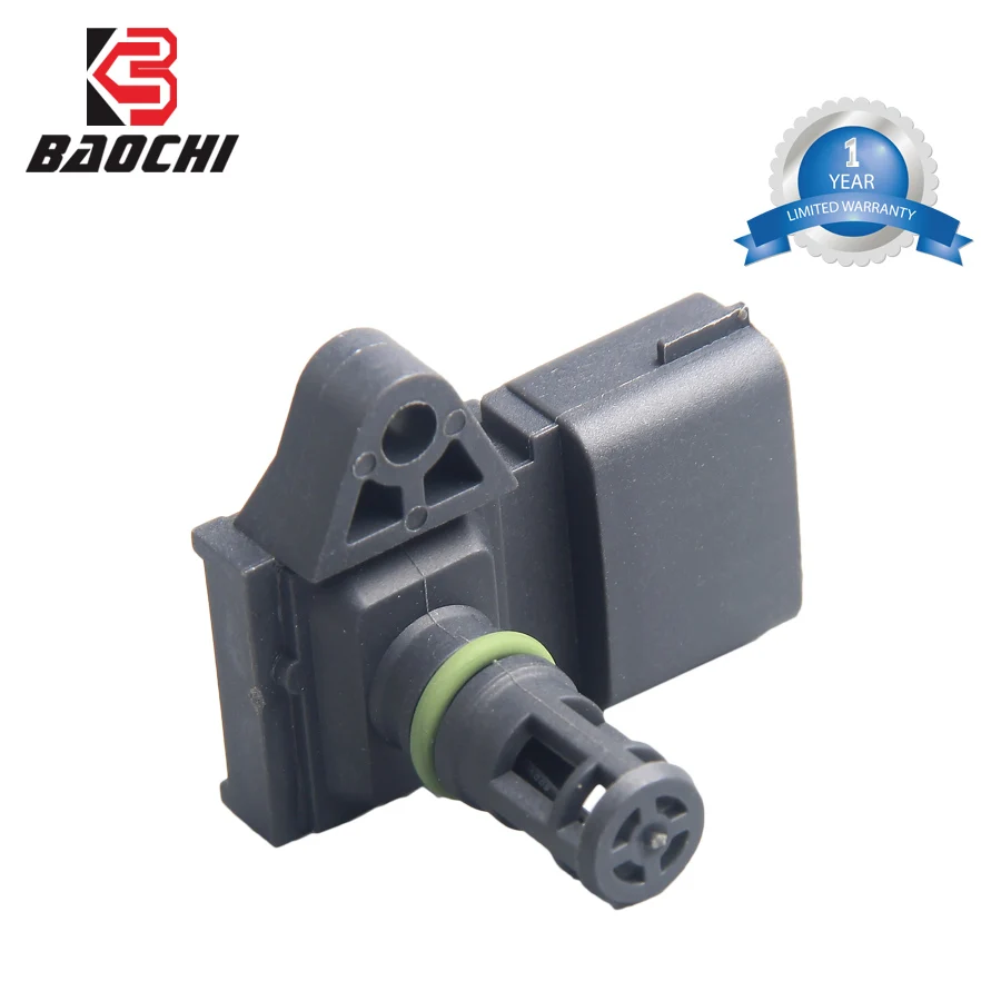 5WK96841 2045431 MAP Sensor Manifold Intake Air Pressure Sensor 5WY2833A for Peugeot 405 Hyundai KIA Pride Renault Citroen