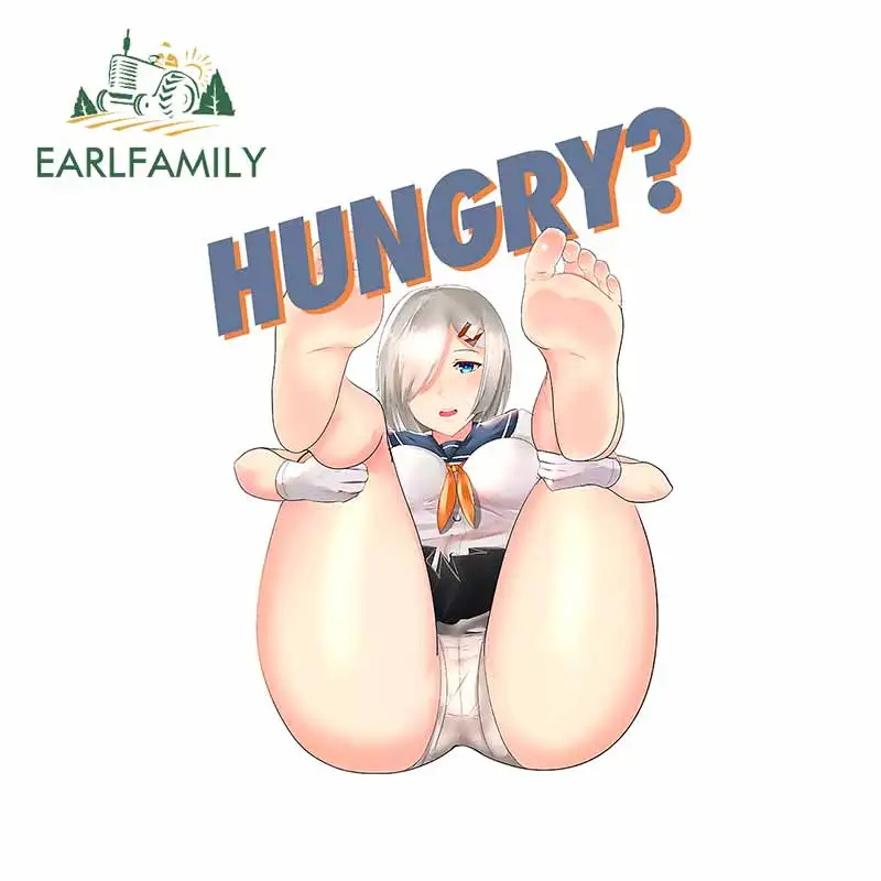 

EARLFAMILY 13 см для голодных коротких волос, сексуальная девушка, мультяшный фон, защита от царапин, украшение на окно