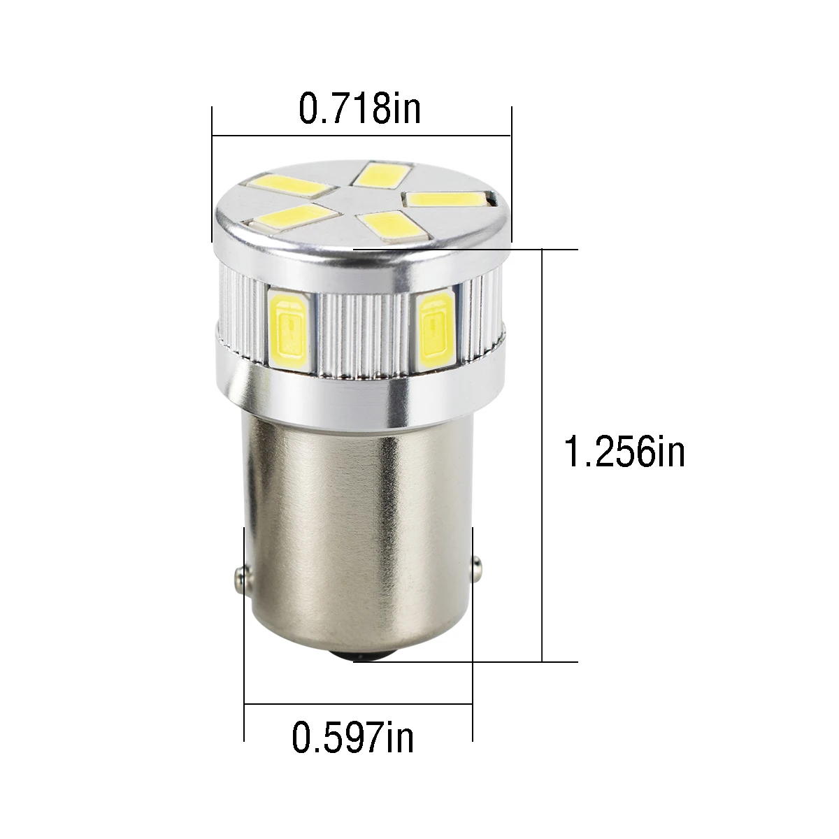 R5W Ba15S 1156 LED لمبات مقطورة سيارة مصابيح داخلية قافلة تخييم مصباح Sidelight وقوف السيارات تشغيل ضوء الذيل عكس أضواء 5 واط