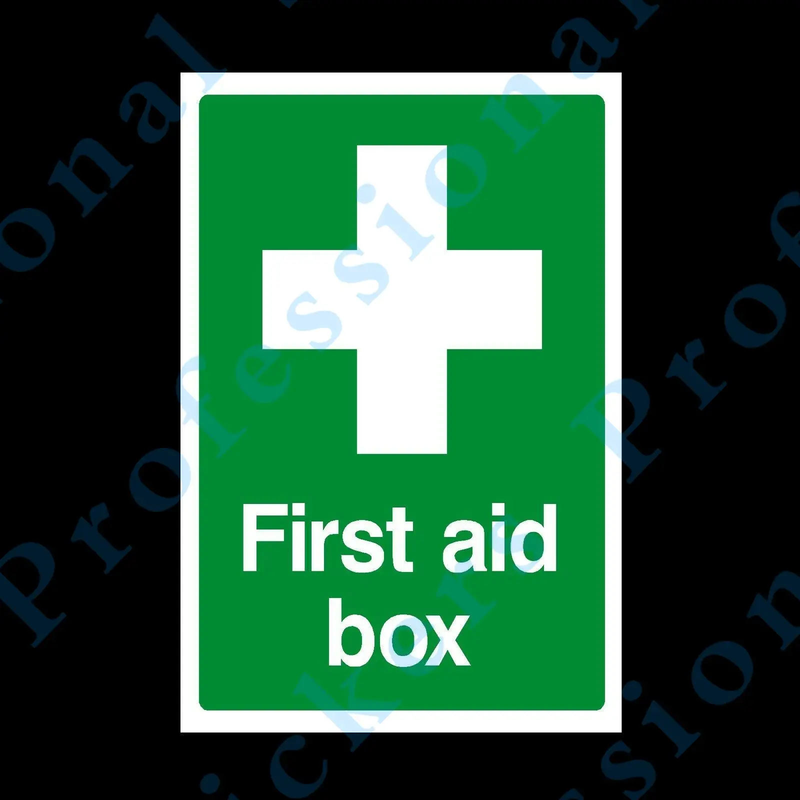 Warning sign First Aid Box - Plastic Sign or Sticker - Multiple Sizes Available (MISC7) Waterproof Vinyl  Motorcycle Decals