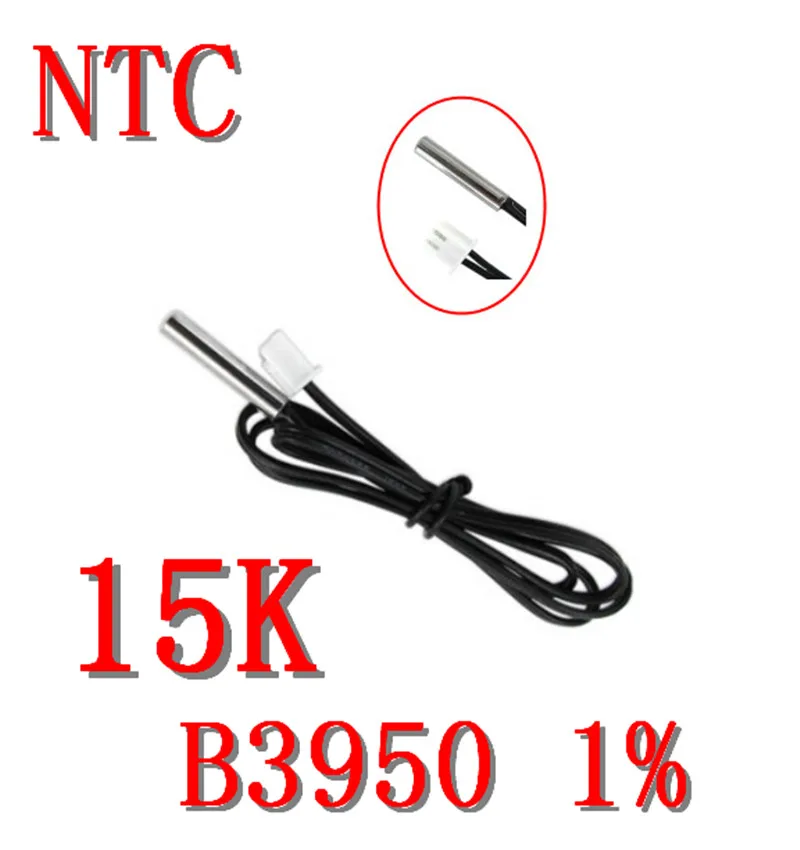กันน้ำ NTC Temperature Sensor 15K B3950 1% ความแม่นยำ NTC Thermistor 15K B3950 1% ลบอุณหภูมิ NTC15K-3950