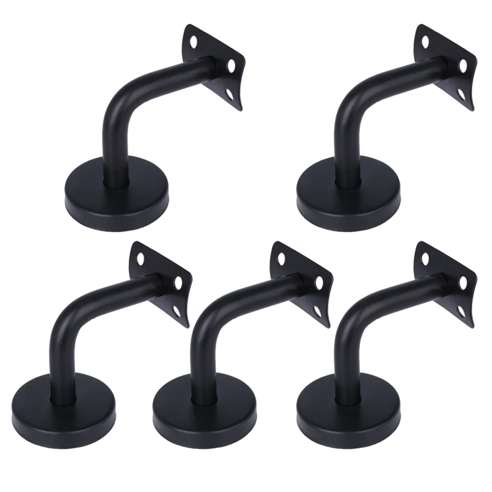 

3/5Pcs Handrail Bracket Professional Solid Stainless Steel Handrail Wall Mounted Brackets Supports Black Handrail Bracket