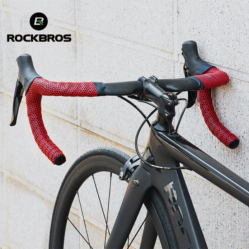 ROCKBROS 1 Pair Cycling Road Bike Handlebar Tape Cork EVA Bar Tape + 2 Bar Plugs Racing Bicycle Hand Bar Tape Wrap Supper Ribbon