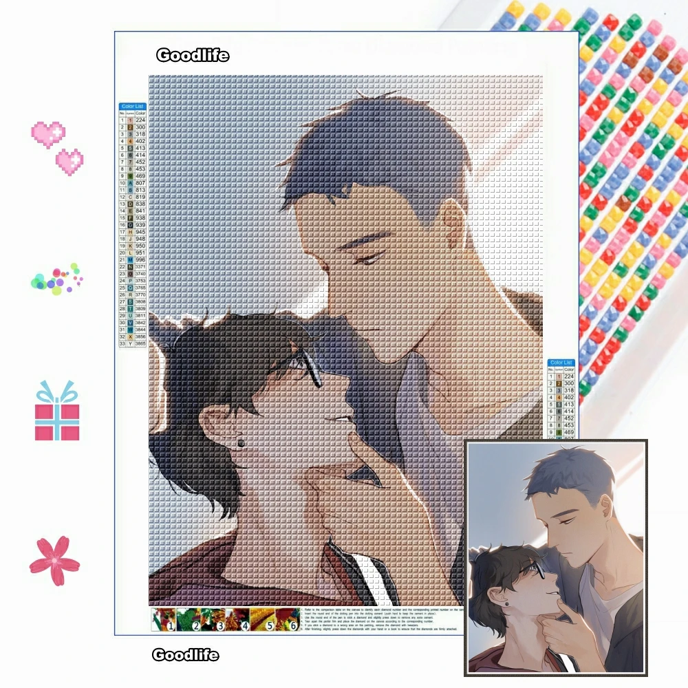 5D DIY Diamond Painting Anime Here U Are Picture of Rhinestones Cartoon Art Mosaic Embroidery Cross Stitch Kits Home Decor