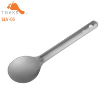 TOAKS Titanium Spoon Outdoor Backpacking Picnic and Household Dual-Use Tableware 165mm 12.5g SLV-05