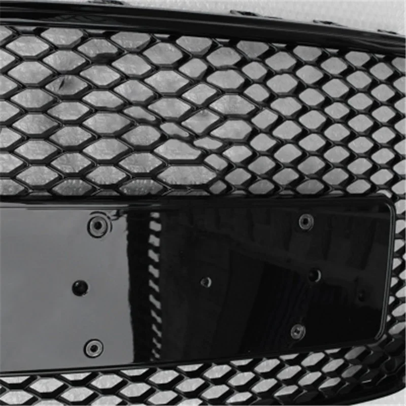 Black Honeycomb Front Grille Car Bumper Grills with Emblem For Audi A5 B8 2012 2013 2014 2015 2016