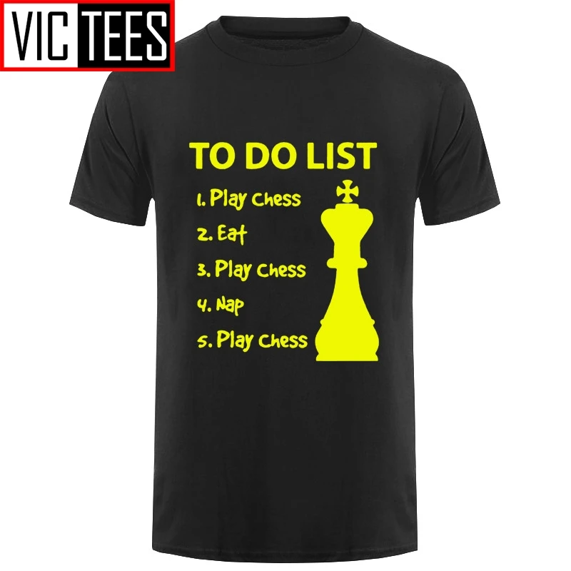 Men To Do List Chess Funny Game Mens T Shirt Gift Evolution Chess Crew Neck Tee T-shirt