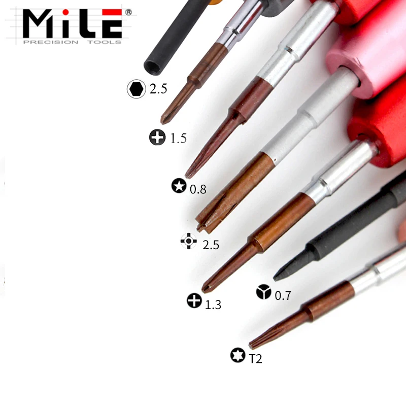 MILE S2 Steel Precision Magnetic Screwdriver For Apple IPhone11proMAX XS 8 7 6 Screw Driver And HUAWEI Repair Tools Tournevis