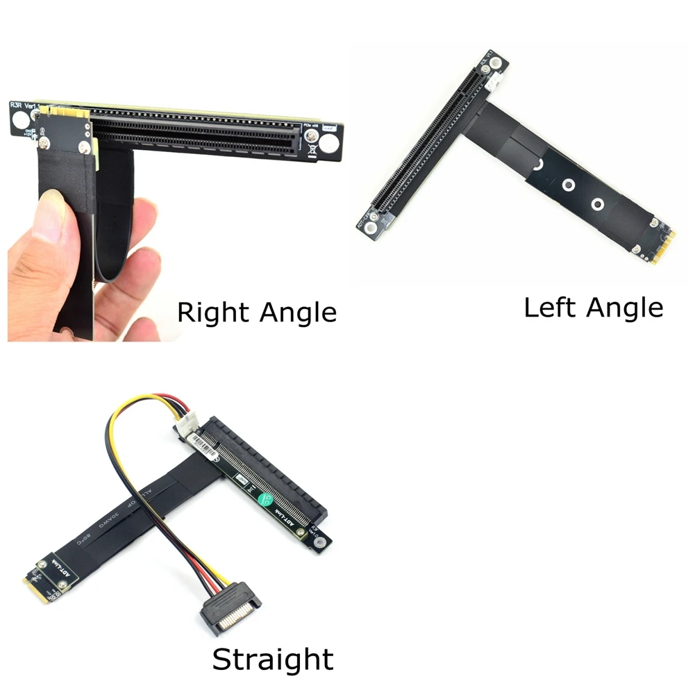 

M2 NGFF NVMe Converter to PCIE x16 Graphics card Built-in Adapter M.2 Mkey Extension Card PCI-e 16x Flexible Flat Cable