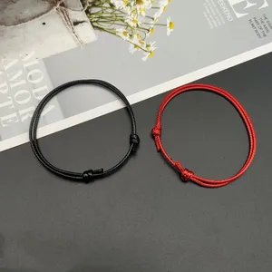 خلخال كلاسيكي قابل للتعديل للرجال والنساء ، صنادل حافي القدمين مجوهرات دائمة ، أسود ، أبيض ، لون أحمر ، صيفي ، 2 قطعة لكل قطعة أفضل 6 خلخال رجالي للرجال - رقم 1