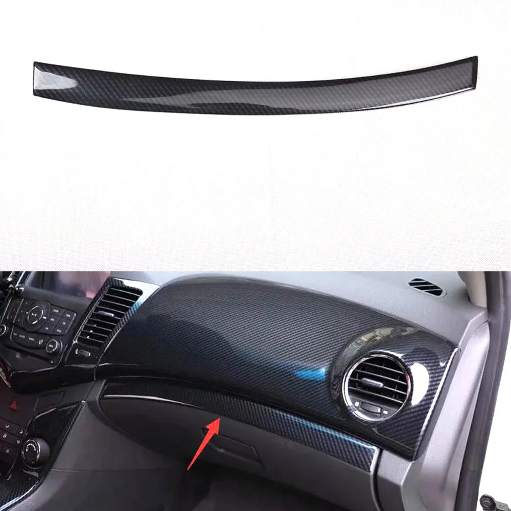 New Carbon Fiber Style Car Styling For Chevrolet Cruze 2009-2013 2015 Dashboard Passenger Seat Strips Interior Auto Molding Trim