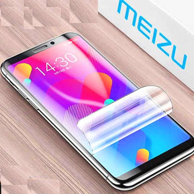 Case Cover For Meizu 16 16TH M15 15 Lite Plus Screen Protector Explosion-proof Hydrogel Film Not Tempered Glass