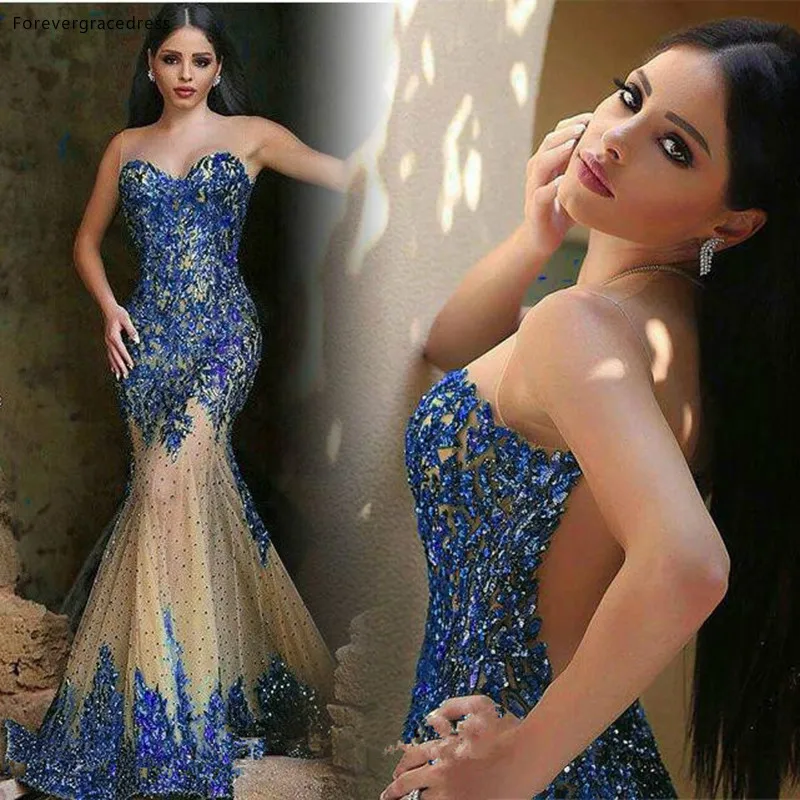 Vestido de baile estilo sereia, vestido de celebridade com decote saudita, lantejoulas de tule de alta qualidade