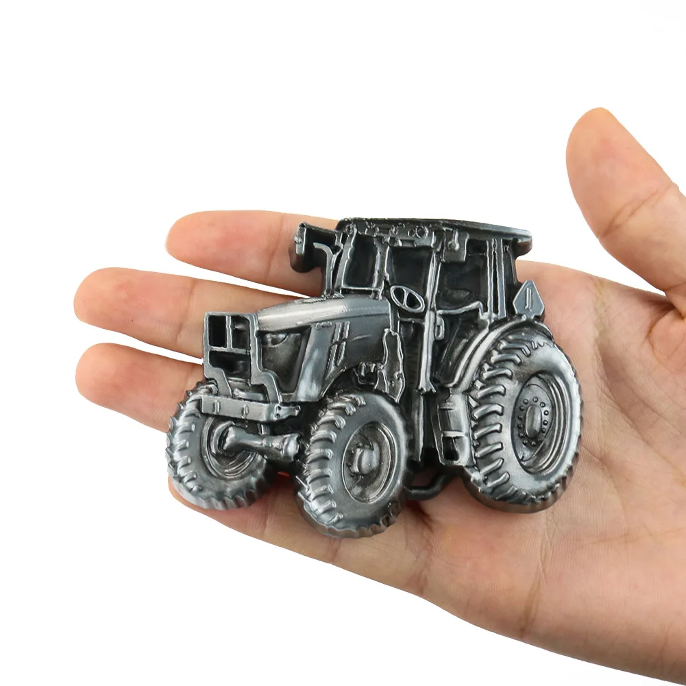 Western Metal 3D Tractor Belt Buckle Steam Punk Cowboy Farm Pewter Man Male Boyfriend Hip-hop Homemade Jeams Accessories Gift