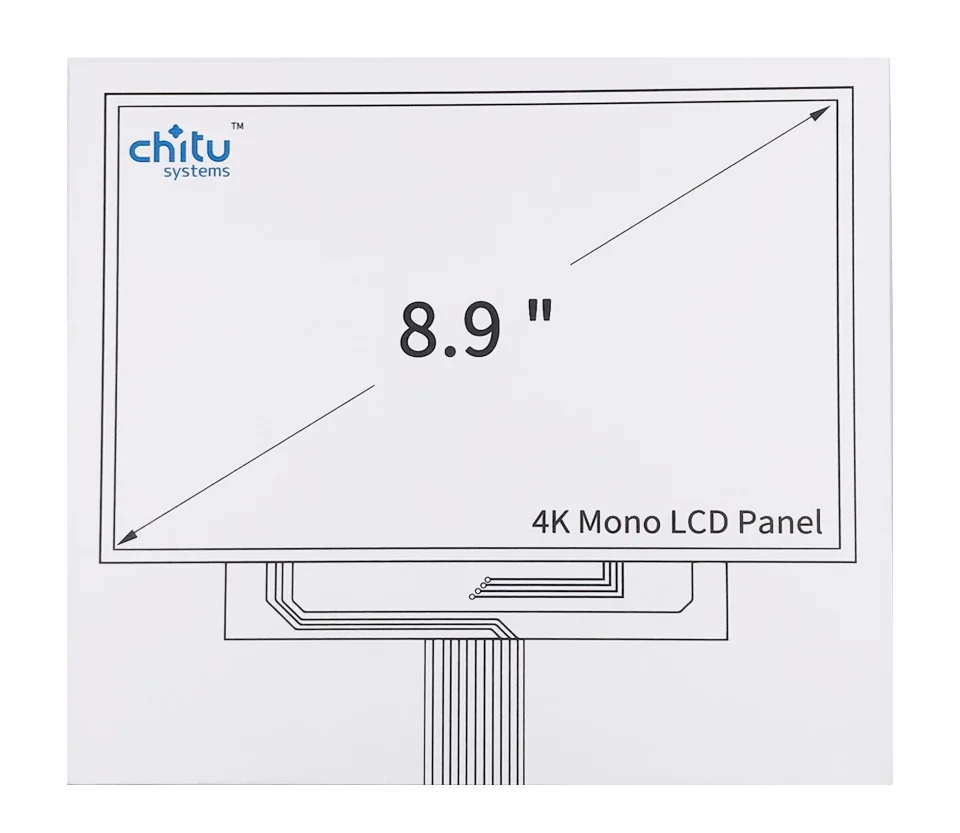 PJ089Y2V5 8.9inch LCD Screen 3840*2400 Monochrome LCD For Anycubic Photon Mono X SLA Printer