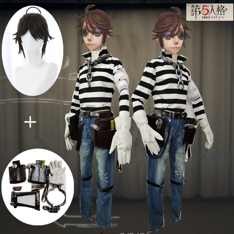 Identity V Cosplay Costumes Prisoner Luca Balsa Cosplay Costume Survivor Original Skin Uniforms Suits Clothes Sets Adult Women