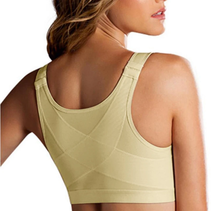 Posture Corrector Lift Up Bra Women Cross Back Bra Breathable Underwear Shockproof Sports Top gym Fitness Vest Bra plus Size