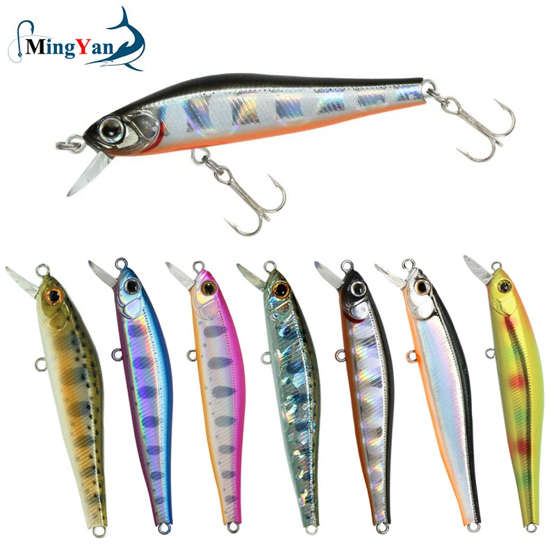 Artificial Sinking Minnow Fishing Lures, 3D Natural Eyes Wobbler, Hard Bait Tackle, 70mm, 5,5g, 1pc