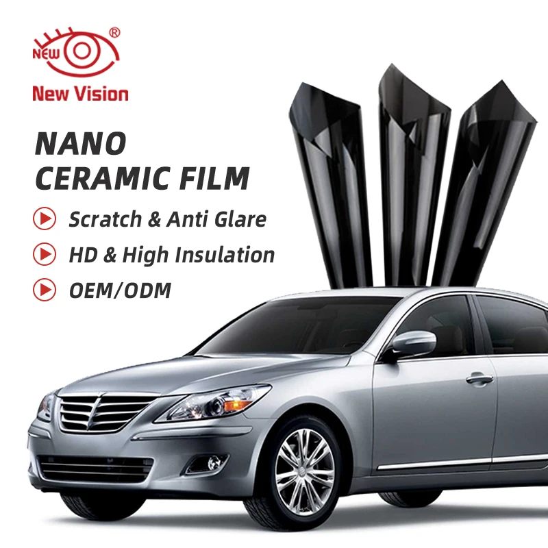 75cmX3m VLT05%-50% High Rejection HIR100% Nano Ceramic Car Window Tint Film Auto Glass Decorative Sun Control Film