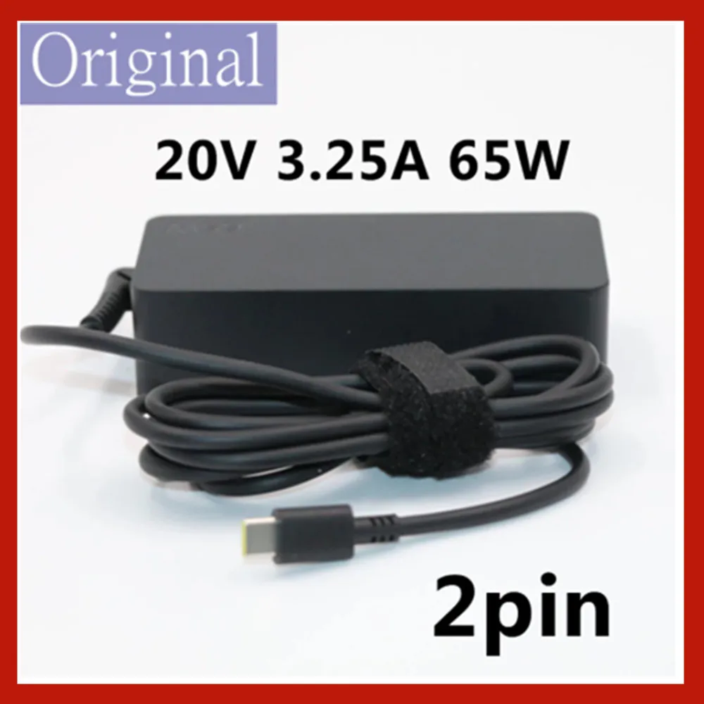 

For Lenovo 65W T490 X1 Laptop Power Adapter 2pin 20V 3.25A 65W USB-C Adapter 02DL127 02DL111 02DL107 02DL129 02DL109 01FR027 NEW