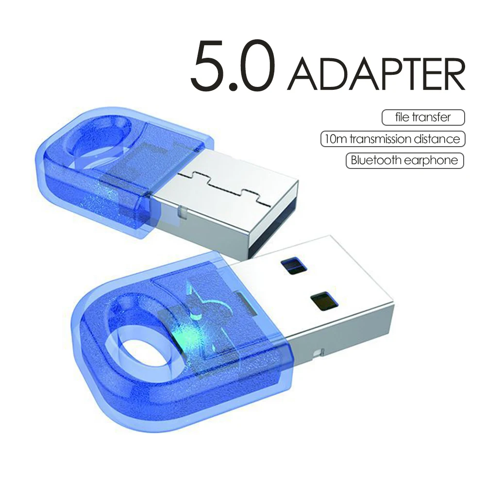 Mini adaptador compatible con Bluetooth 5,0, transmisor USB para Receptor de ordenador, portátil, auricular, impresora de Audio, Receptor Dongle de datos