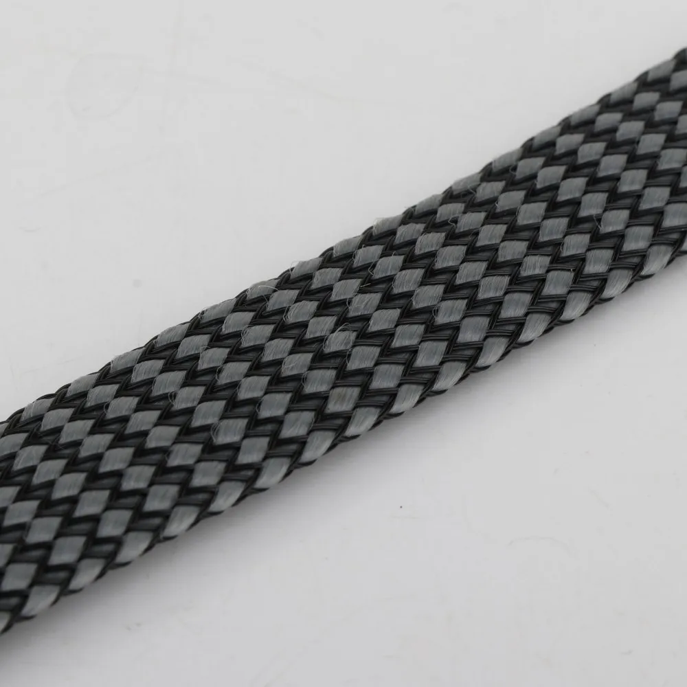 Preffair-ナイロンメッシュチューブ,電源ケーブル,ワイヤースリーブ,スパイラル包装,拡張可能,絶縁編組,タイト,ペット,18mm