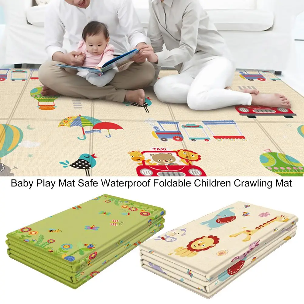 Baby Play Mat Waterproof XPE Soft Floor Playmat Foldable Crawling Carpet Kid Game Activity Rug Folding Blanket Playing Toys