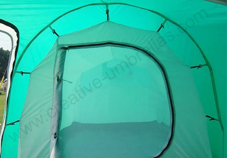 Gazébo de camping double couche étanche pour 4-6 personnes, auvent pliant, abri solaire de pêche, tente de tunnel d'extérieur de plage gonflable