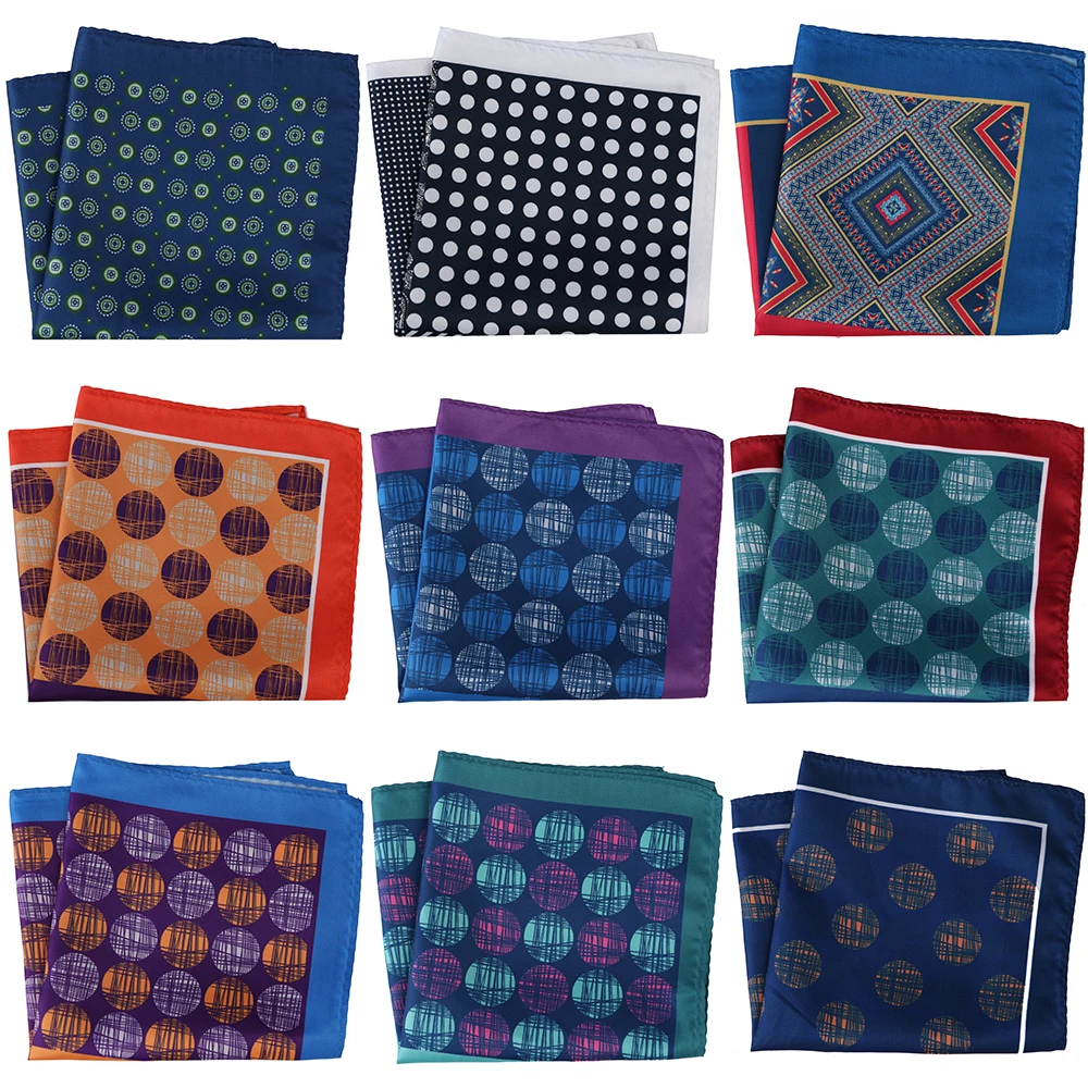 Tailor Smith New Arrival 30x30cm Big Size Handkerchief Men Fashion Chest Towel Paisley Floral Dot Soft Suit Hanky Pocket Squares