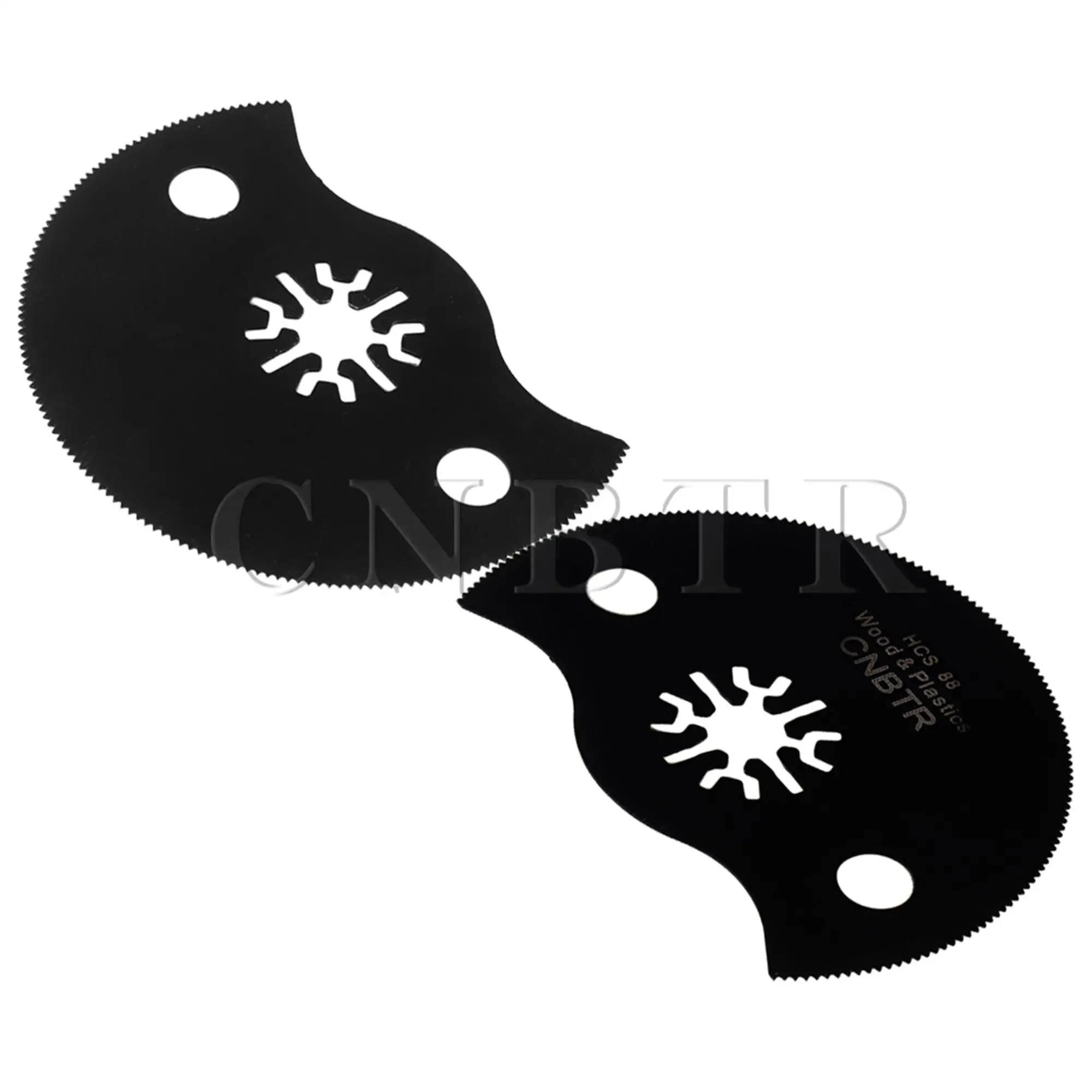 CNBTR 20pcs 88mm Universal High-Carbon Steel Semicircle Saw Blades Black