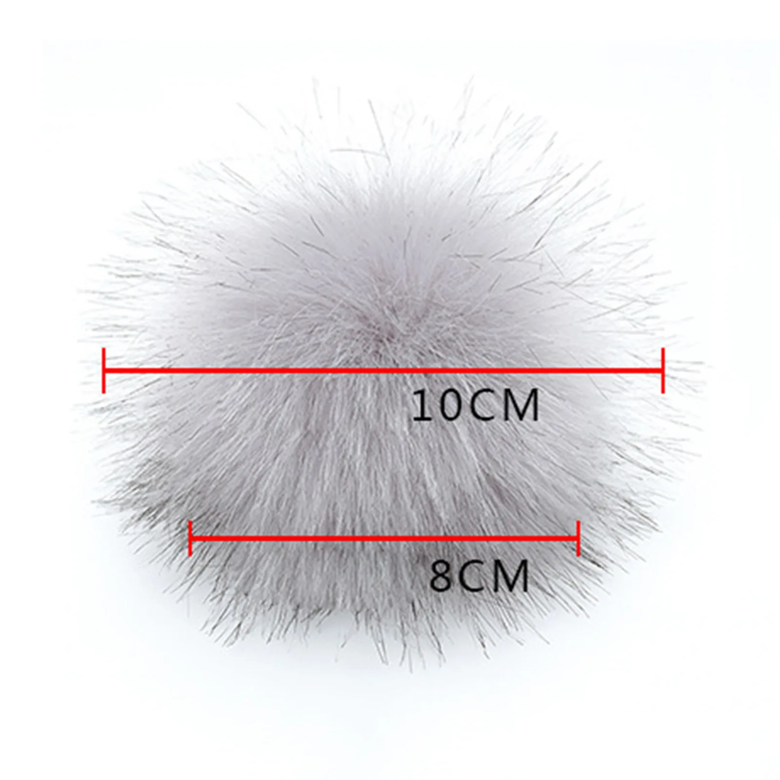 6 sztuk 8cm jednokolorowe fałszywe Hairball czapka z pomponem pompon sztuczne futro z lisów czapka z pomponem Pom Pom DIY Handmade odzież kapelusz