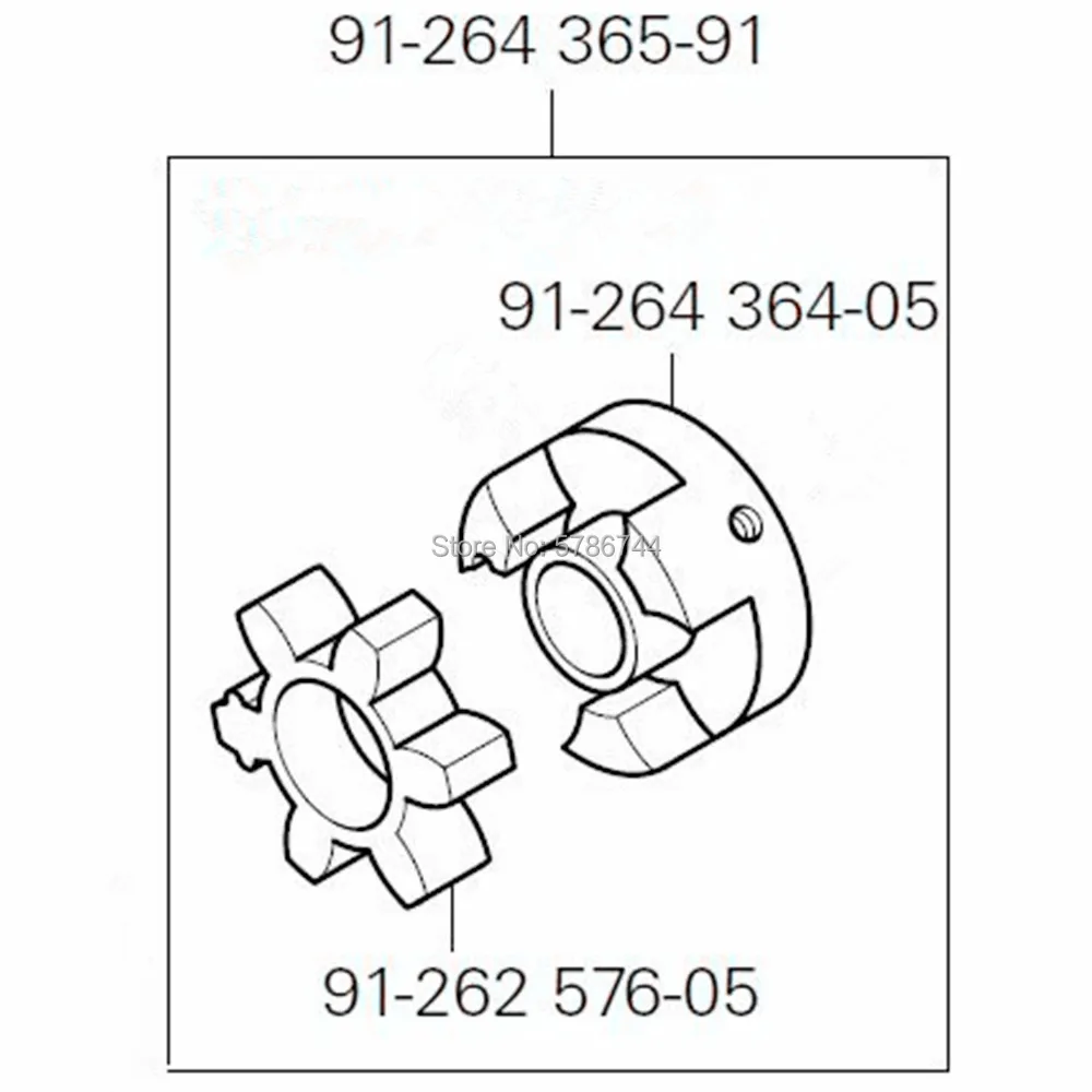 91-264365-91 Coupling asm for PFAFF 3371 1180 1181 1183 3586 MA2081 MA2083 PFAFF sewing machine parts