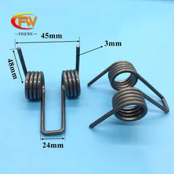 Wire 3mm Double Torsion Spring Steel Industrial machinery accessories 4 Coils Heavy Duty Torsion Spring