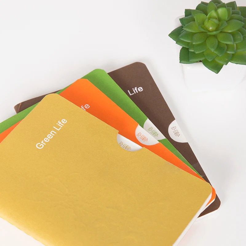 Kintrees-دفتر ملاحظات بخيط A6 ، أدوات مكتبية ، محب ، كوري ، إبداعي ، بسيط ، لون خالص ، للطلاب