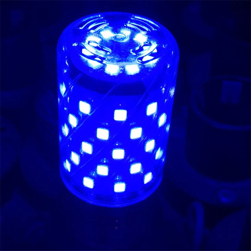 Bombilla Led E14 y E27, luz de vela de 12W y 16W, 220V, color morado, amarillo, rojo, azul, verde, blanco cálido, frío y blanco