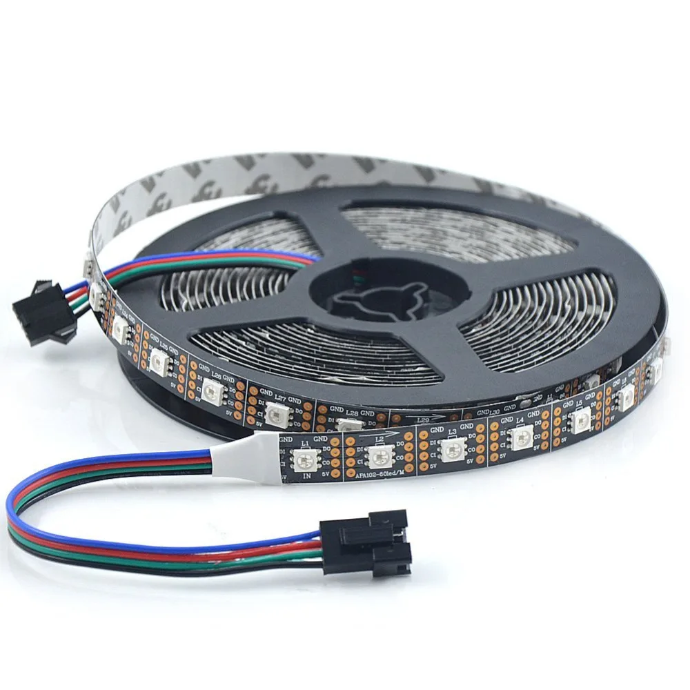 

SK9822(Similar APA102) Smart RGB Led Pixel Strip 1m/5m 60 Leds/pixels/m DATA and CLOCK Separately IP20/IP65/IP67 DC5V