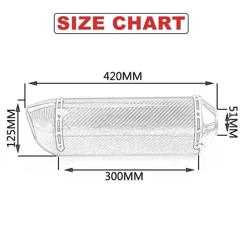 Imagen 2 del producto Silenciador de Escape Universal para motocicleta, 51mm, fibra de carbono, R77, Escape Moto para Yamaha R3 R6 MT07 para Kawasaki Z900 Z400 RC390 ER6N
