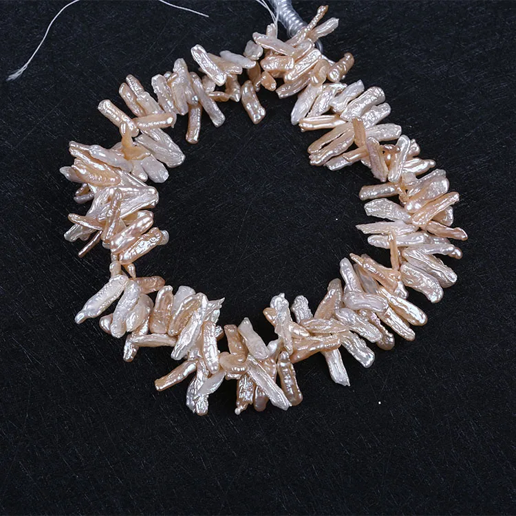 

Natural Pink Fresh Water Pearl Beads Strand with Hole