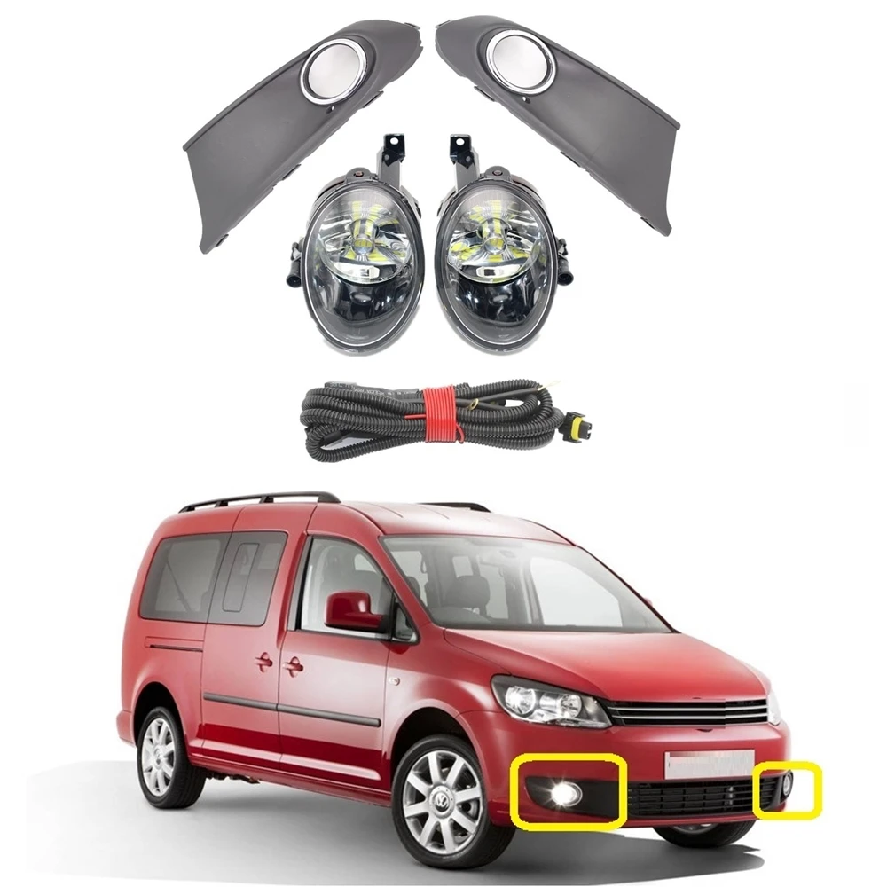 

LED Light For VW Caddy 2K Facelift 2011 2012 2013 2014 2015 Car-Styling LED Fog Lamp Light /Grille Cover / Wire Harness Assembly