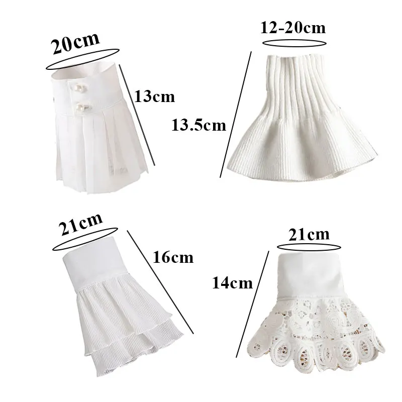 Women Detachable Sleeve Fake Cuffs Arm Warmers Female Lace Thin Pleated Sleeves Cuffs False Cuffs Ruffles Wristband Decorative