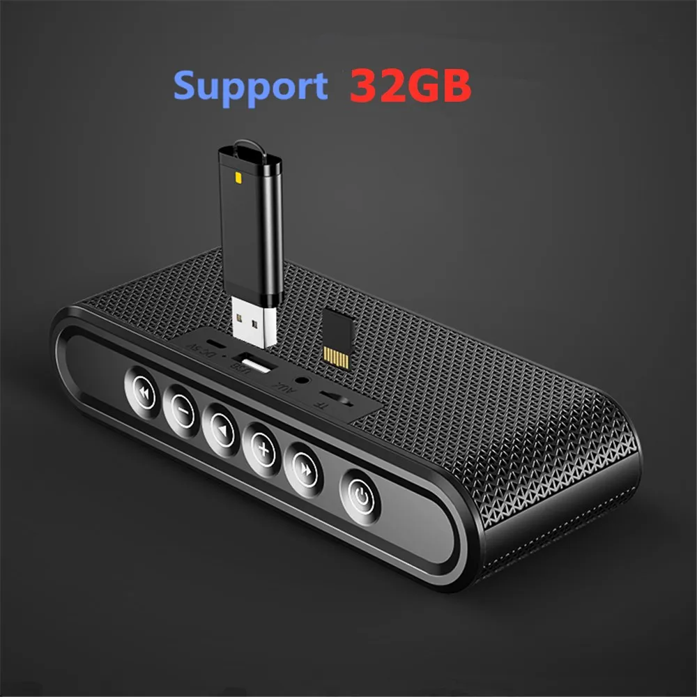 مكبر صوت لاسلكي صغير خارجي X6 سماعات بلوتوث 8000mAh بنك طاقة مضخم صوت مع راديو USB MP3 سماعات سيارة محمولة