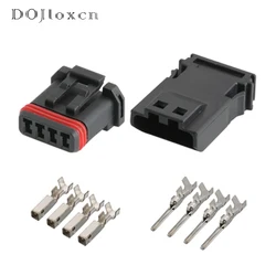 2 Sets 4 Pin Automotive Male Female Connector Car Rearview Mirror Heating Wire Harness Socket  MX19004S51 MX19004P51