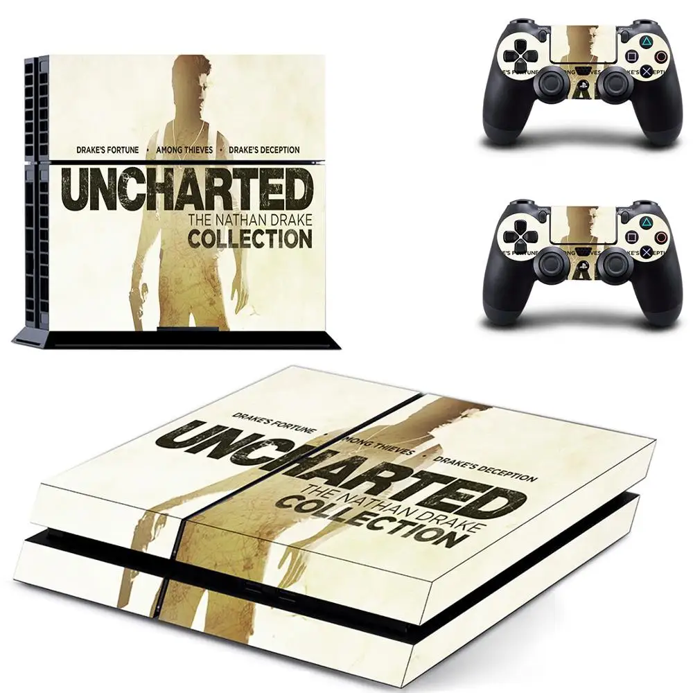 ملصقات Uncharted 4 PS4 بلاي ستيشن 4 سكين PS 4 ملصق لاصق لواصق بلاي ستيشن 4 PS4 وحدة التحكم ووحدة التحكم جلود الفينيل